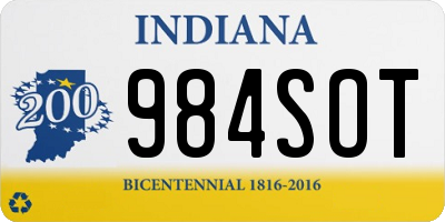 IN license plate 984SOT