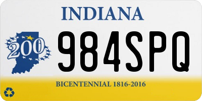 IN license plate 984SPQ