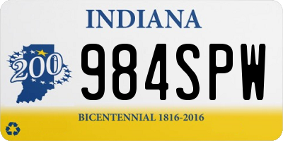 IN license plate 984SPW