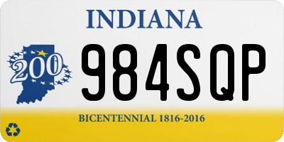 IN license plate 984SQP