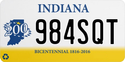 IN license plate 984SQT