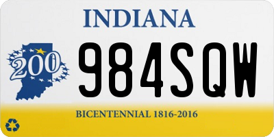 IN license plate 984SQW