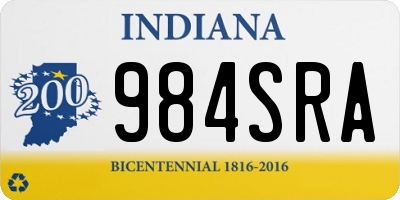 IN license plate 984SRA