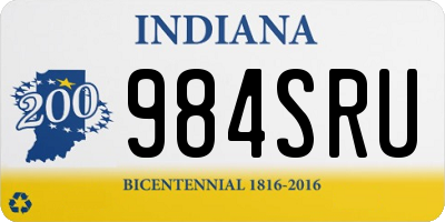 IN license plate 984SRU