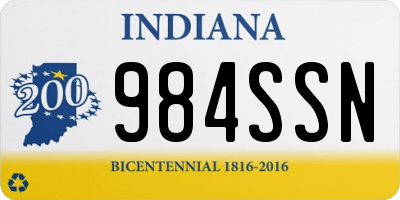 IN license plate 984SSN