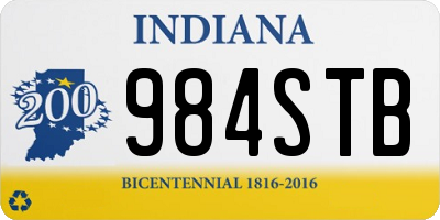 IN license plate 984STB