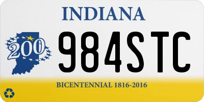 IN license plate 984STC