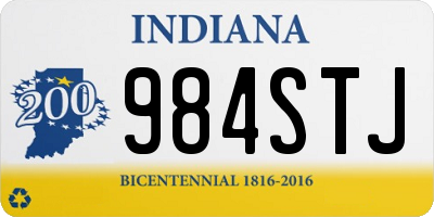 IN license plate 984STJ