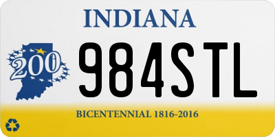 IN license plate 984STL