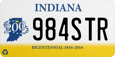 IN license plate 984STR