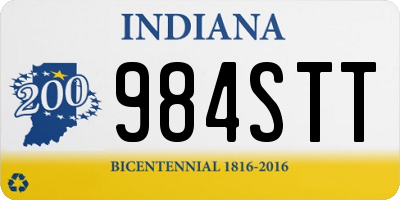 IN license plate 984STT