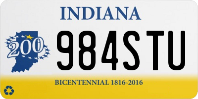 IN license plate 984STU