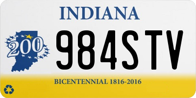IN license plate 984STV