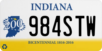 IN license plate 984STW