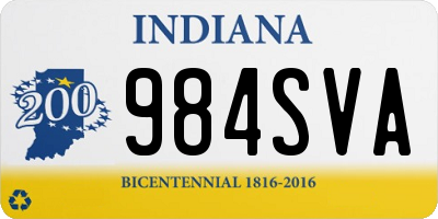 IN license plate 984SVA