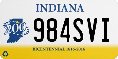 IN license plate 984SVI