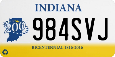 IN license plate 984SVJ