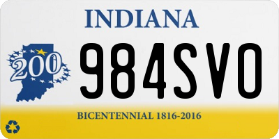 IN license plate 984SVO