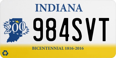 IN license plate 984SVT