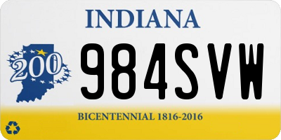 IN license plate 984SVW