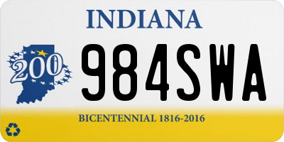 IN license plate 984SWA