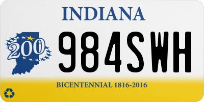 IN license plate 984SWH