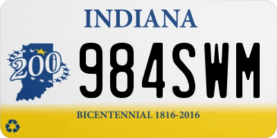 IN license plate 984SWM