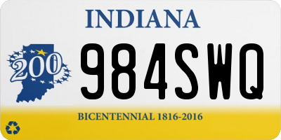 IN license plate 984SWQ