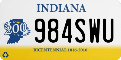 IN license plate 984SWU