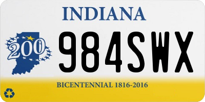 IN license plate 984SWX