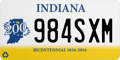 IN license plate 984SXM