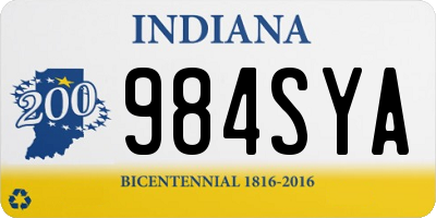 IN license plate 984SYA