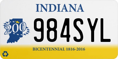 IN license plate 984SYL