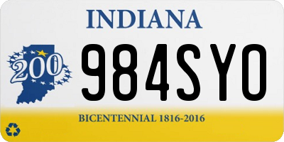 IN license plate 984SYO