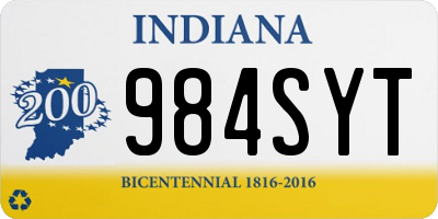 IN license plate 984SYT