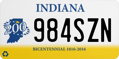 IN license plate 984SZN