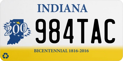 IN license plate 984TAC