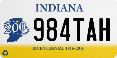 IN license plate 984TAH