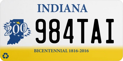 IN license plate 984TAI