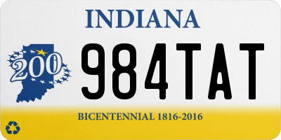 IN license plate 984TAT