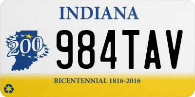 IN license plate 984TAV