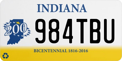 IN license plate 984TBU