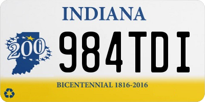 IN license plate 984TDI