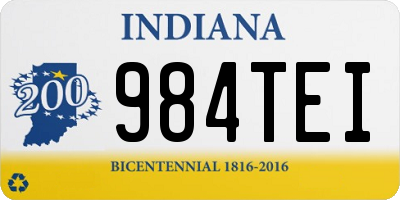 IN license plate 984TEI