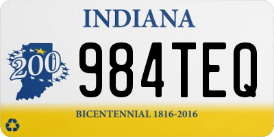 IN license plate 984TEQ