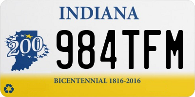 IN license plate 984TFM