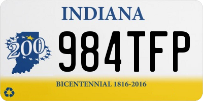 IN license plate 984TFP