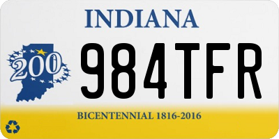 IN license plate 984TFR