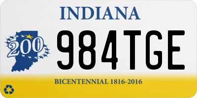 IN license plate 984TGE