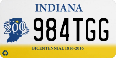 IN license plate 984TGG